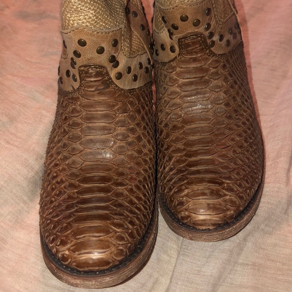 Corral Jute And Python Corral Boots - image 3